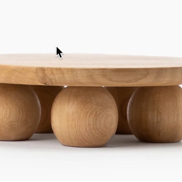 Bronx Oak Pedestal Tray Mcgee - Picture 2 of 4